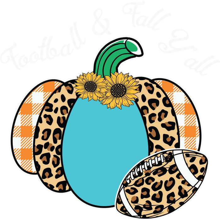 Football & Fall Y'all DTF Transfer Bügelbereit