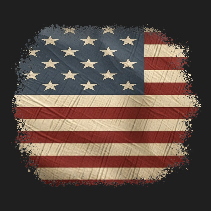 American Flag DTF Transfer Ready to Press