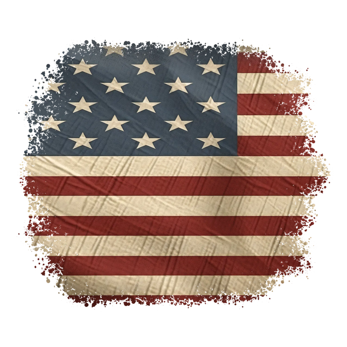 American Flag DTF Transfer Ready to Press