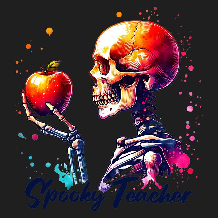 Halloween Skull DTF Transfer Ready to Press