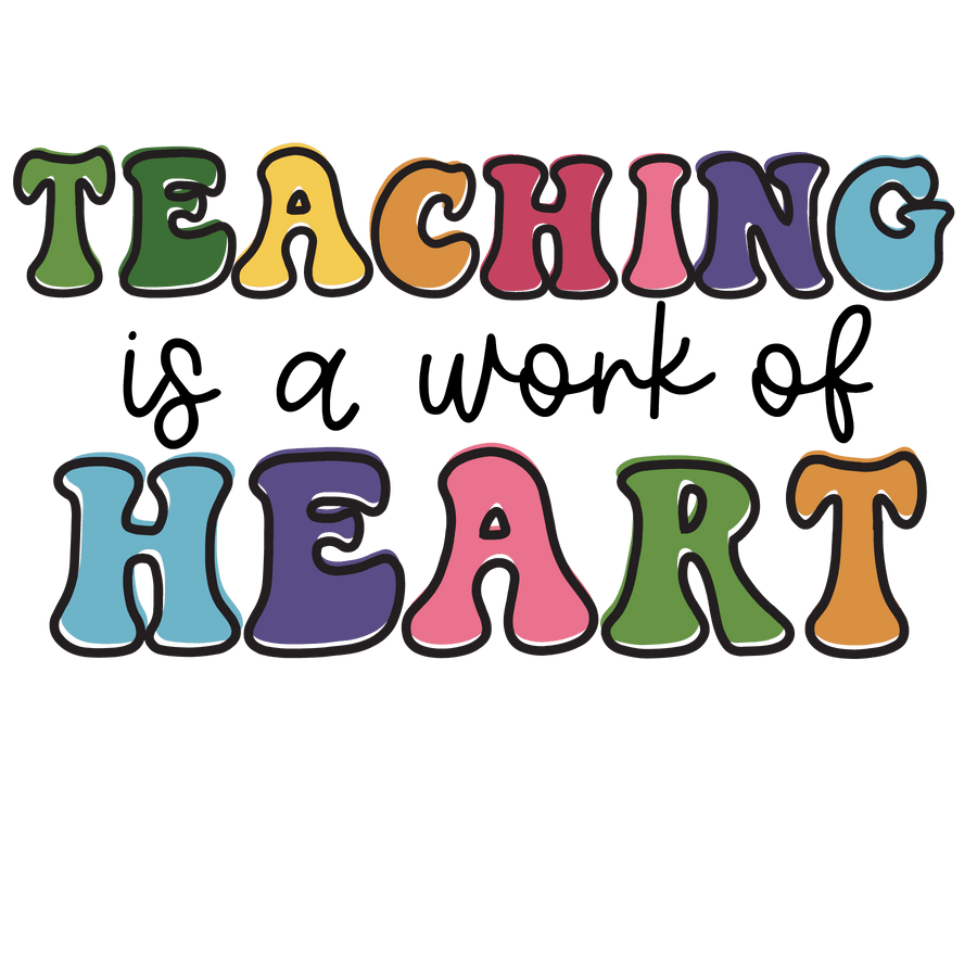 Teachers Day Colorful Design - DTF Ready To Press