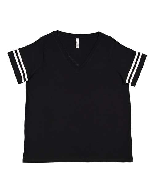 Curvy Collection Women's Vintage Football T-Shirt