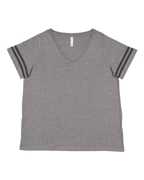 Curvy Collection Women's Vintage Football T-Shirt