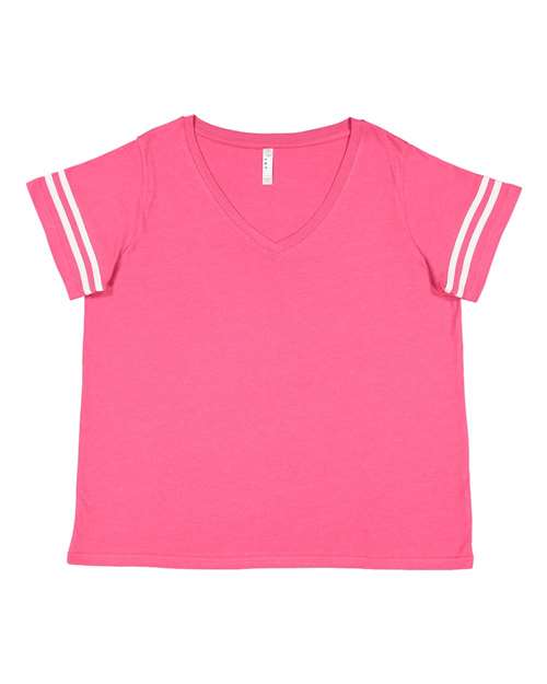 Curvy Collection Women's Vintage Football T-Shirt