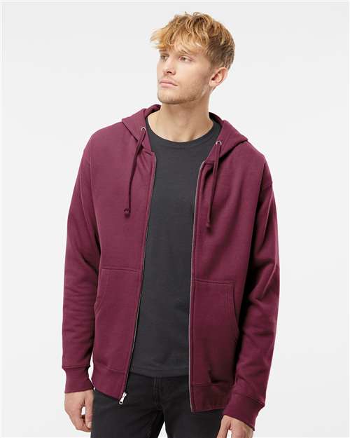 Independent Trading Co. - Midweight Full-Zip Hooded Sweatshirt - M - SS4500Z