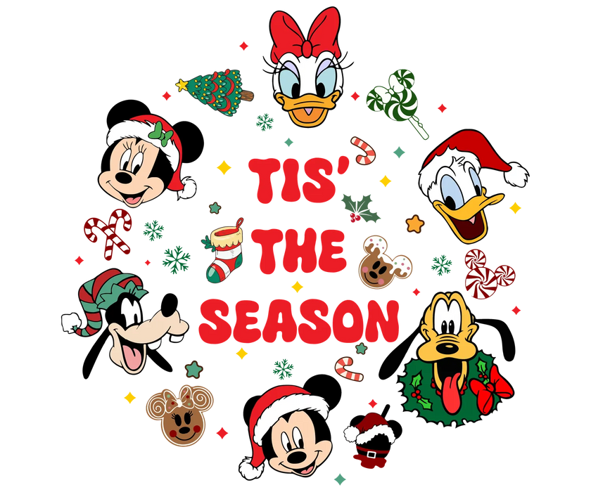 Holiday Cheer DTF Transfer Ready to Press