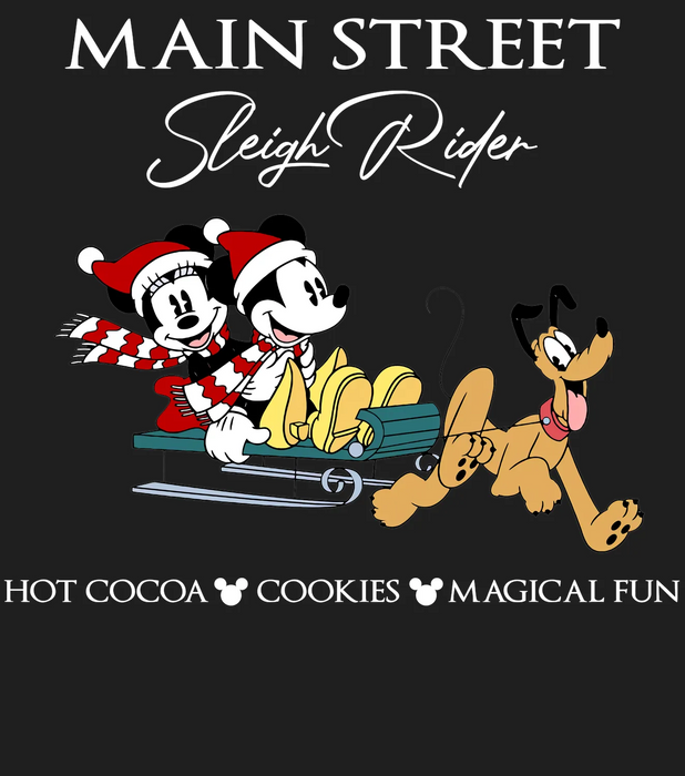 Holiday Cheer Sleigh Rider DTF Transfer Ready to Press