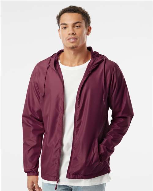 Lightweight Windbreaker Full-Zip Jacket