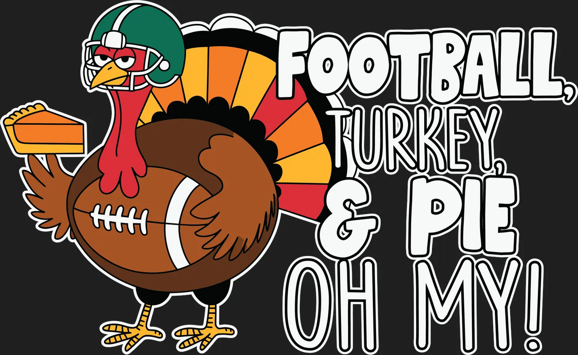 Turkey Football Fun DTF Transfer Ready to Press