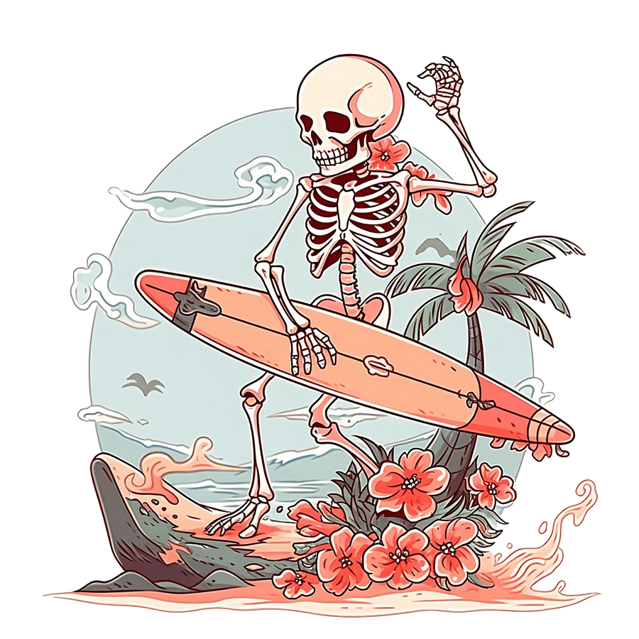 Funny Beach Design - DTF Ready To Press