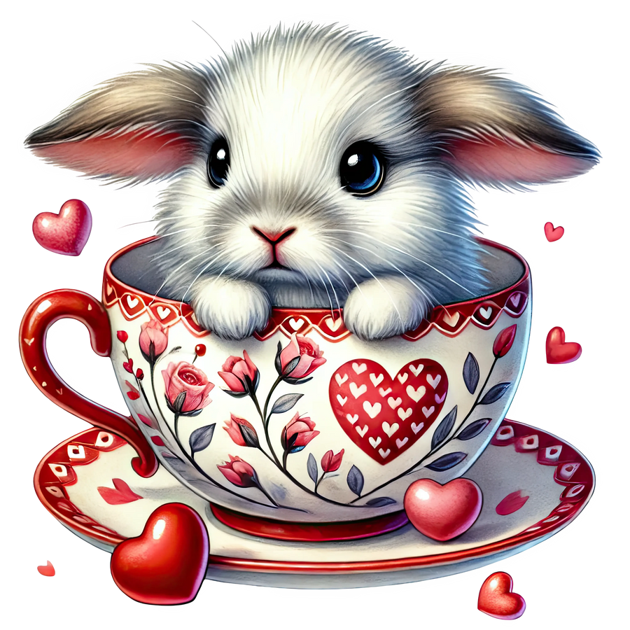 Happy Bunny Valentine's Day Design | DTF Center