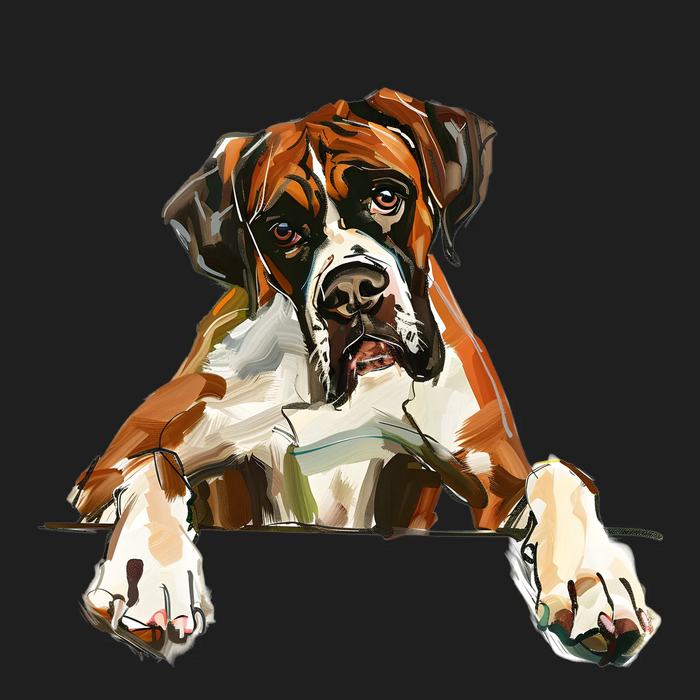 Dog Portrait DTF Transfer Ready to Press