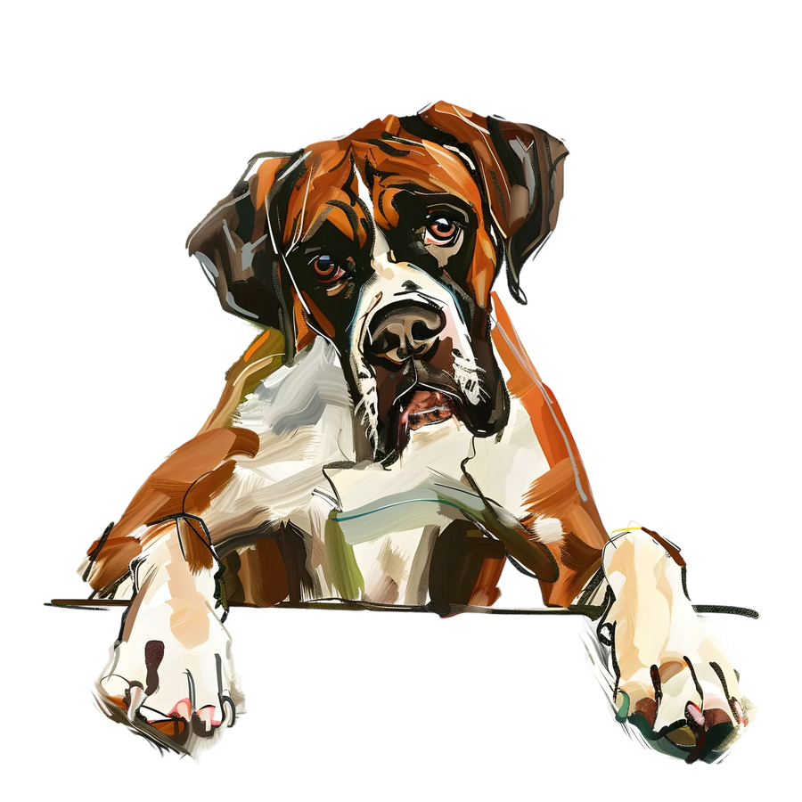 Dog Portrait DTF Transfer Ready to Press