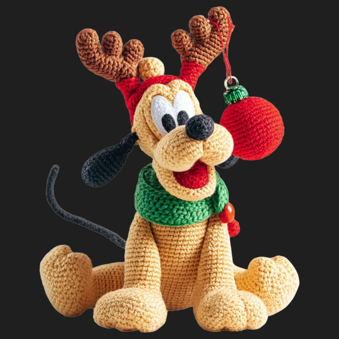 Christmas Reindeer Pluto DTF Transfer Ready to Press