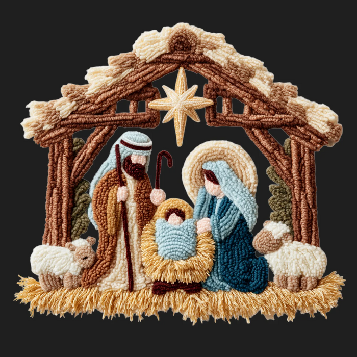 Nativity Scene DTF Transfer Ready to Press