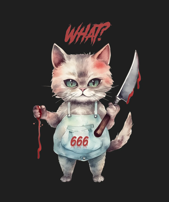 What? Cat DTF Transfer Ready to Press