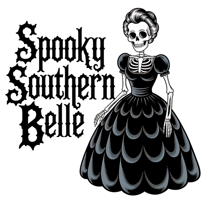 Gothic Lady Skeleton DTF Transfer Ready to Press