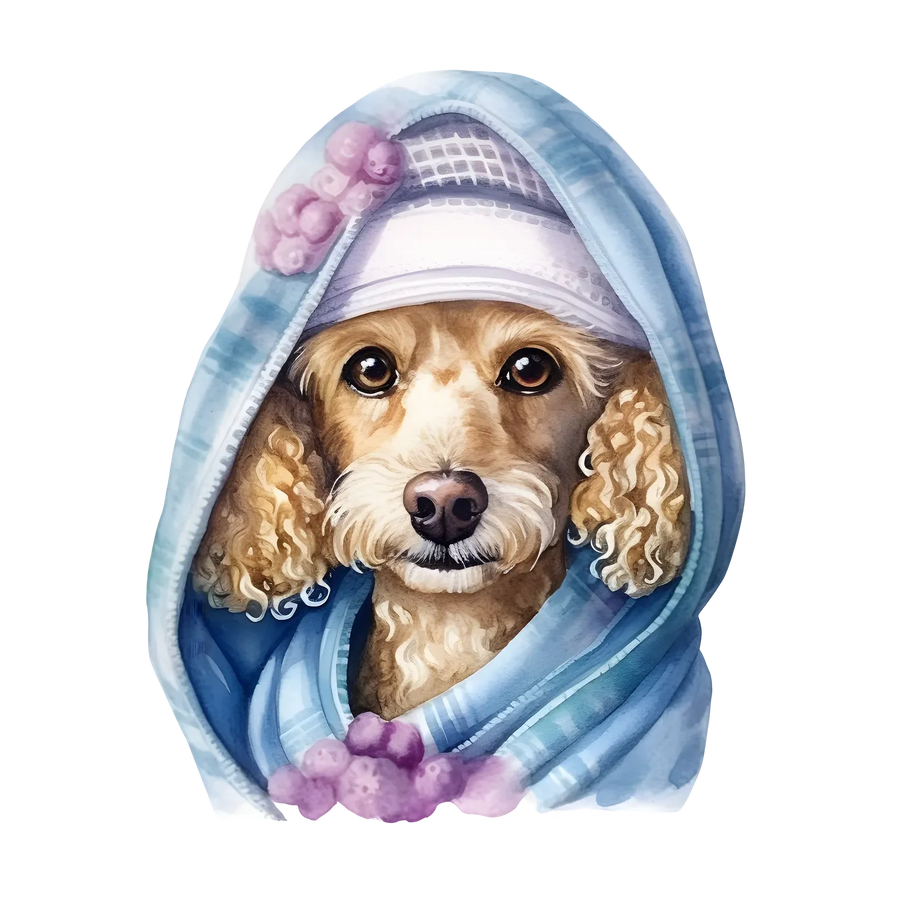 Cute Dog DTF Transfer Ready to Press