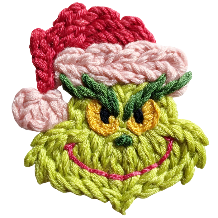 Grinch Face DTF Transfer Ready to Press