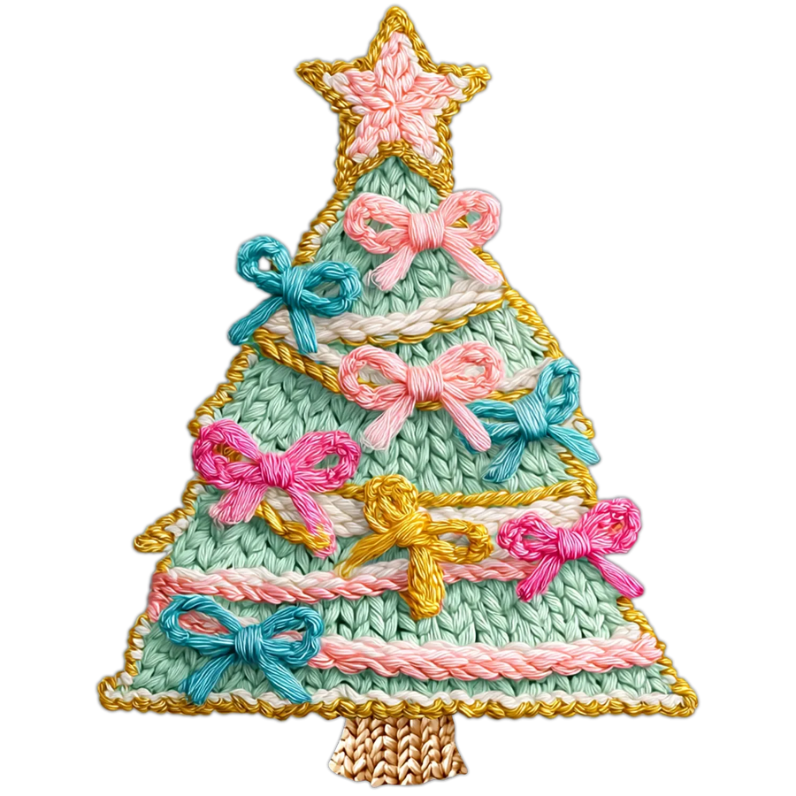 Christmas Tree DTF Transfer Ready to Press