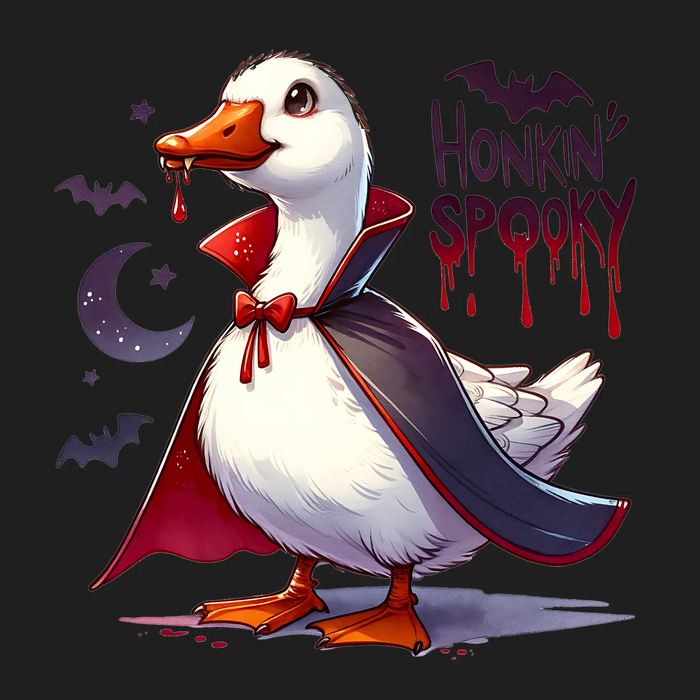 Honkin' Spooky Goose Halloween DTF Transfer Bügelbild Fix und Fertig