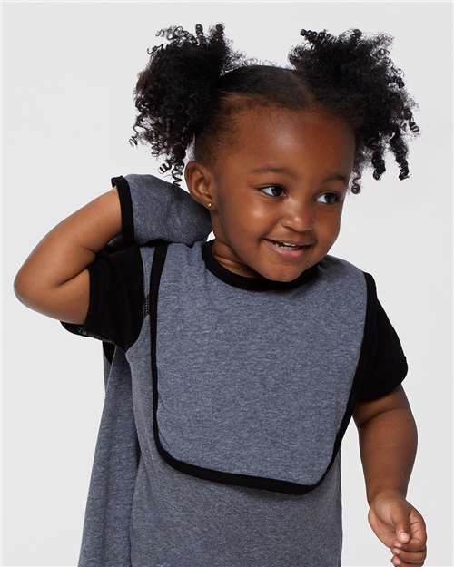 Infant Contrast Trim Premium Jersey Bib