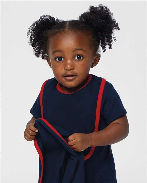 Infant Contrast Trim Premium Jersey Bib