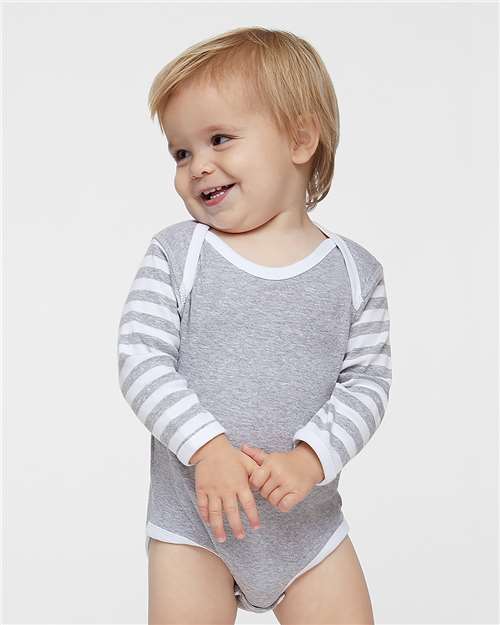 Infant Long Sleeve Baby Rib Bodysuit