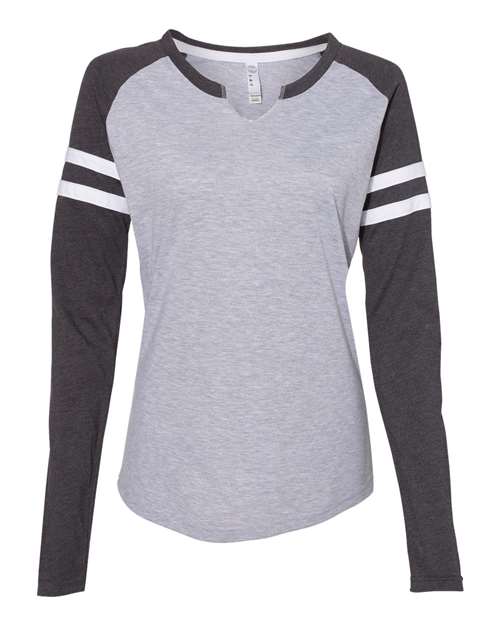 Women's Fine Jersey Mash Up Long Sleeve T-Shirt