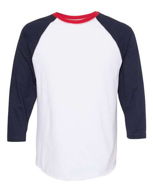 Baseball Fine Jersey Three-Quarter Sleeve Tee