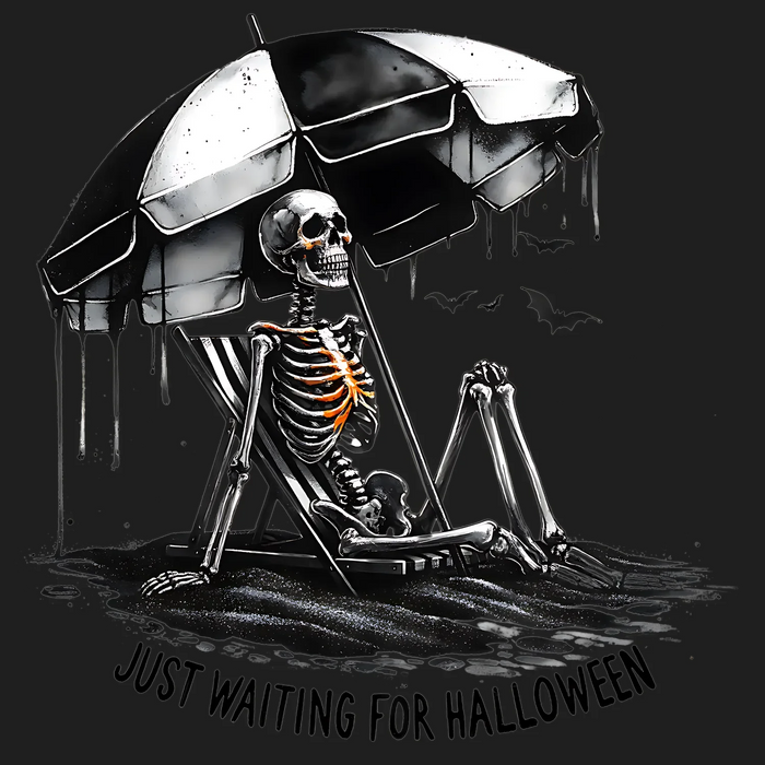 Halloween Skelett DTF Transfer Fertig zum Pressen