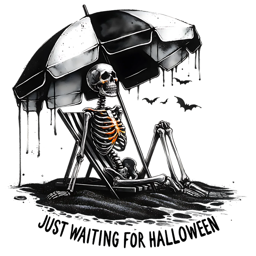 Halloween Skeleton DTF Transfer Ready to Press