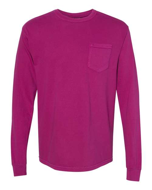 Garment-Dyed Heavyweight Long Sleeve Pocket T-Shirt