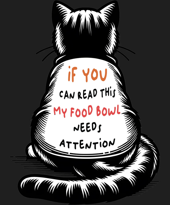 Cat Quote DTF Transfer Ready to Press