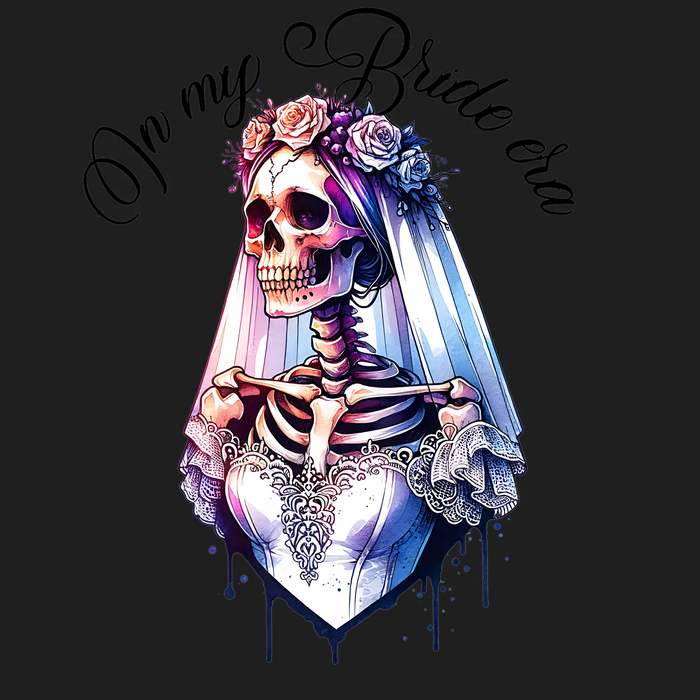 Skeleton Bride DTF Transfer Ready to Press