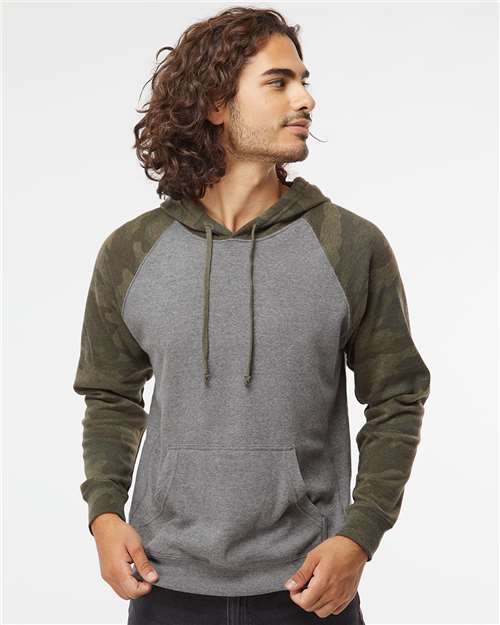 Independent Trading Co. - Special Blend Raglan Hooded Sweatshirt - XL - PRM33SBP