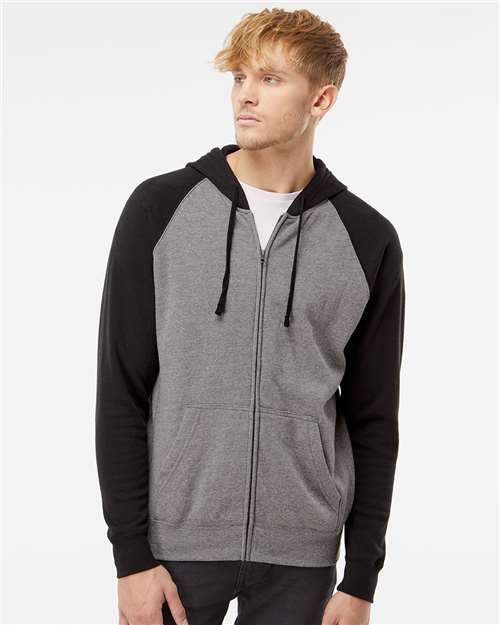 Special Blend Raglan Full-Zip Hooded Sweatshirt