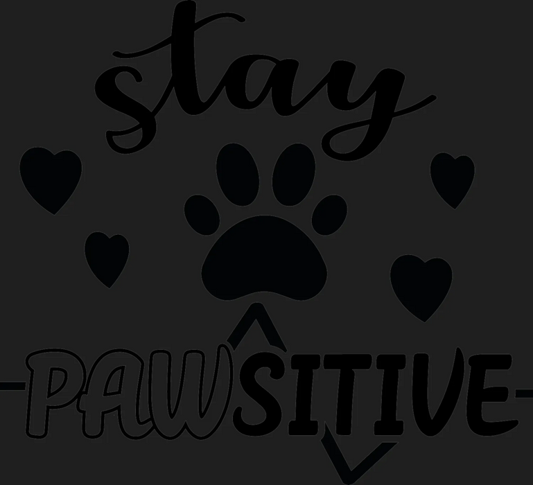 Paw Print Heart DTF Transfer Ready to Press