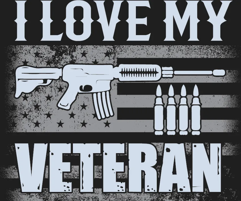 Patriotic Veteran DTF Transfer Ready to Press