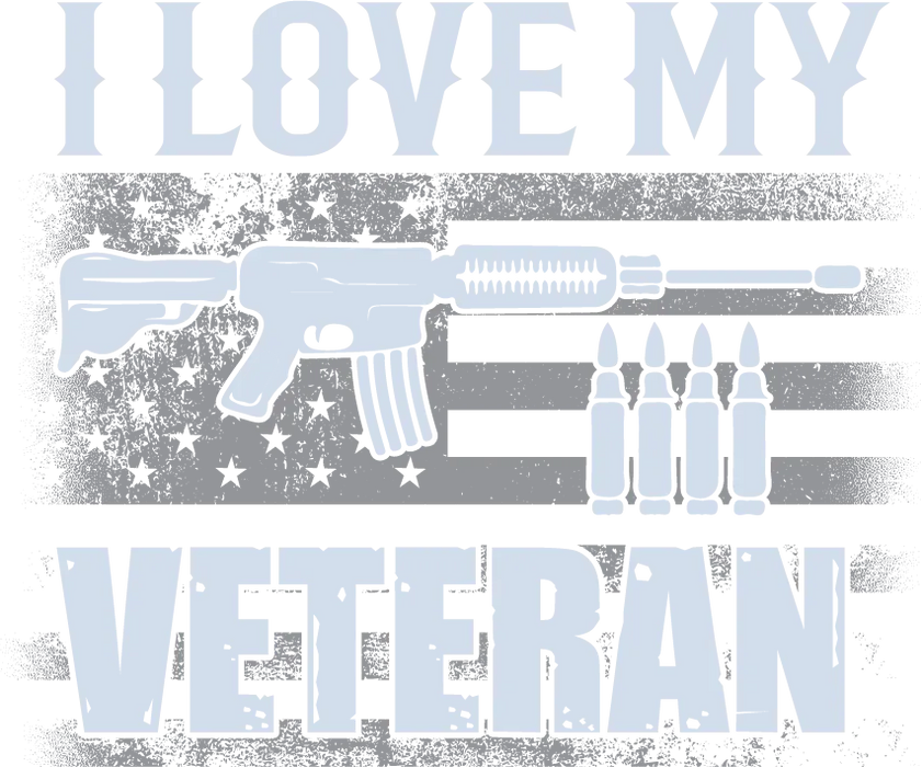 Patriotic Veteran DTF Transfer Ready to Press