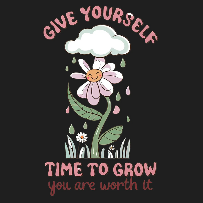 Motivational Flower DTF Transfer Ready to Press