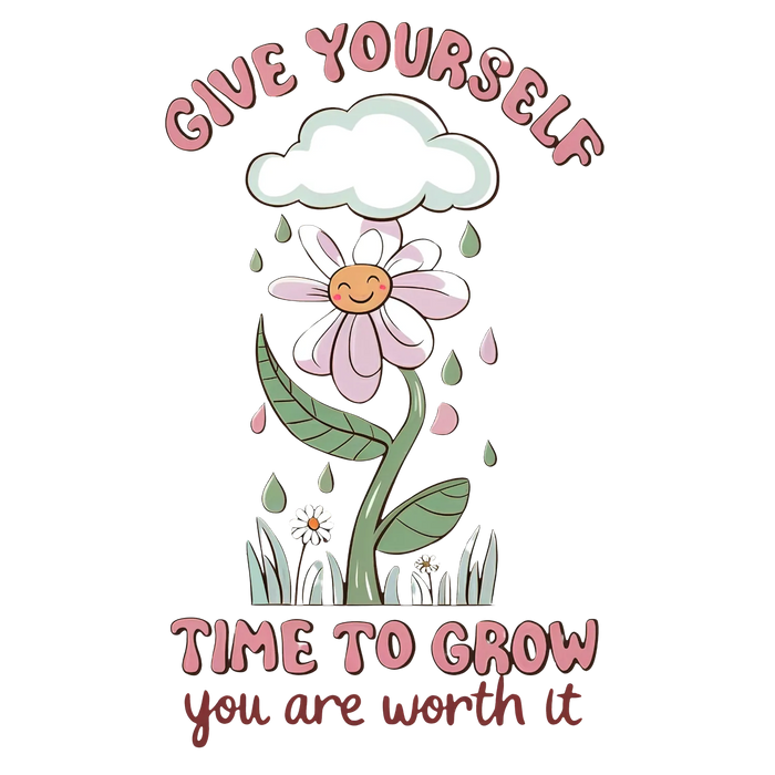 Motivational Flower DTF Transfer Ready to Press