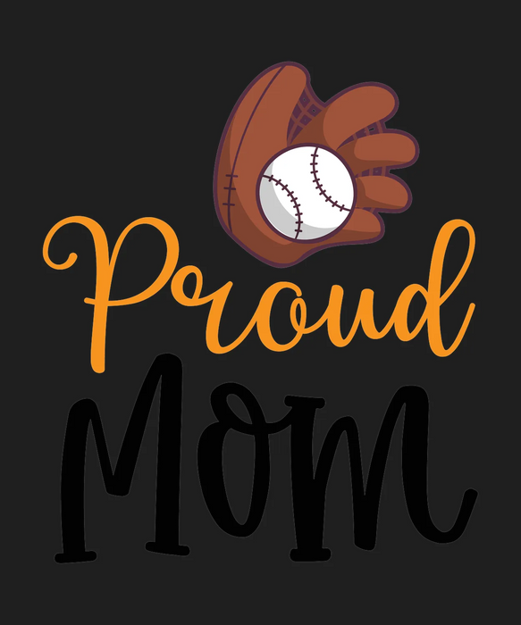 Baseball Proud Mom DTF Transfer Ready to Press