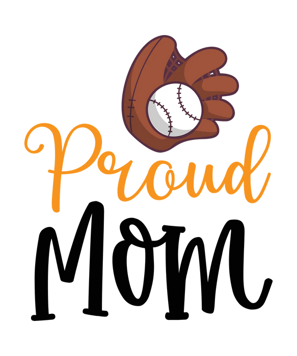 Baseball Proud Mom DTF Transfer Ready to Press