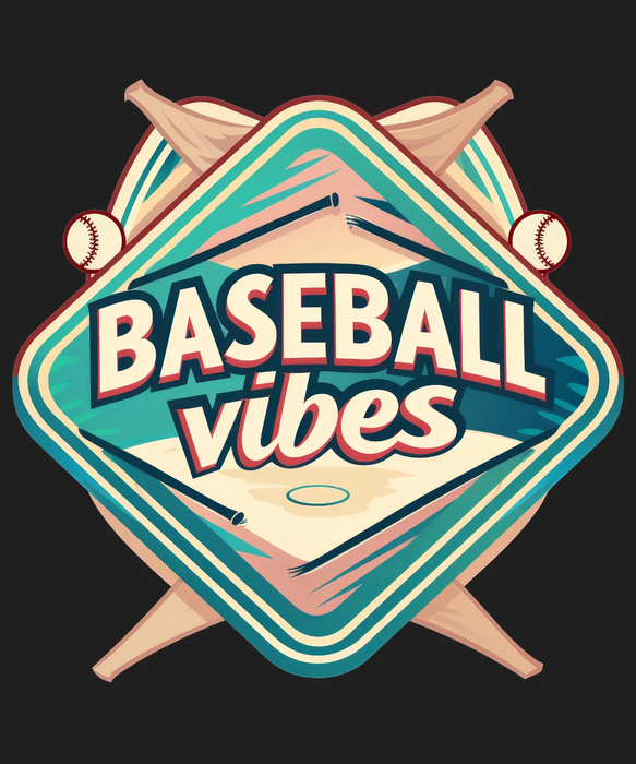 Baseball Vibes DTF Transfer Ready to Press
