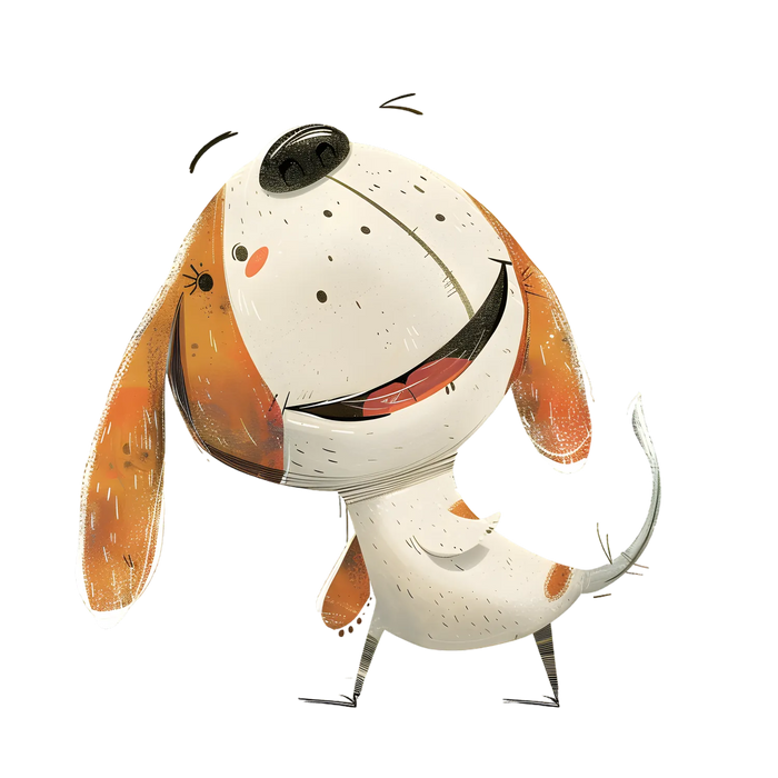 Adorable Puppy Happy Dog DTF Transfer Ready to Press