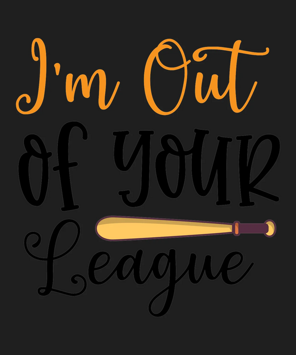 Fashionable 'I'm Out' DTF Transfer Ready to Press