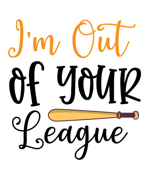 Fashionable 'I'm Out' DTF Transfer Ready to Press