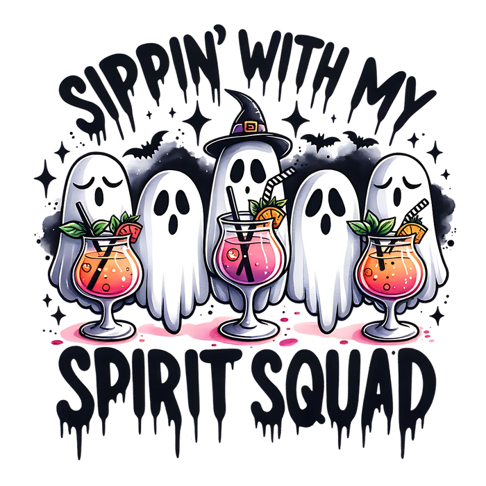 Halloween Ghost DTF Transfer Ready to Press