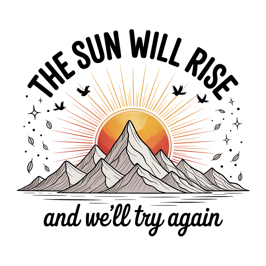 Mountain Sunrise DTF Transfer Ready to Press